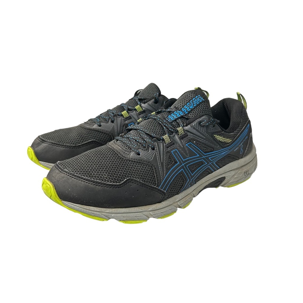 Asics Mens Gel Venture 8 1011A824 Black Blue Running Shoes Sneakers Size 10 - Picture 2 of 13